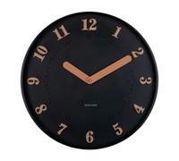 Karlsson Amena Wall clock KA6083BK - Unisex - 40 cm - Quartz Black 40 cm