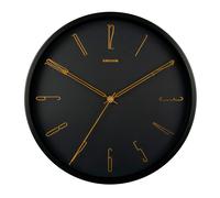 Karlsson Bell Numbers Metal Wall Clock Wall clock KA5898BK - Unisex - 35 cm - Quartz Black 35 cm