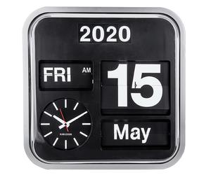 Karlsson Big Flip KA4202 - Unisex - 44 cm - Analogue - Quartz Black 44 cm