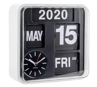 Karlsson Big Flip & Mini Flip Retro Wall Clocks with Day, Date, Year & Time