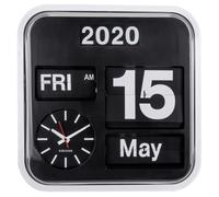 Karlsson Big Flip & Mini Flip Retro Wall Clocks with Day, Date, Year & Time