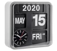 Karlsson Big Flip & Mini Flip Retro Wall Clocks with Day, Date, Year & Time