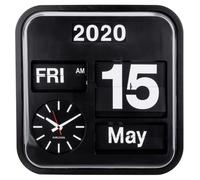 Karlsson Big Flip & Mini Flip Retro Wall Clocks with Day, Date, Year & Time