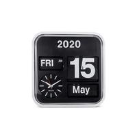 Karlsson Big Flip wall clock (43cm x 43cm) - Black OS