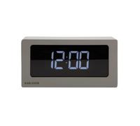 Karlsson Boxed LED Alarm Clock - Warm Grey