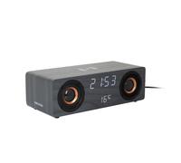 Karlsson BT Speaker Radio Alarm clock KA6059BK - Unisex - Quartz Black