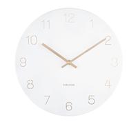 Karlsson Charm 'Engraved' Wall Clock - WHITE, 30cm (KA5788WH)