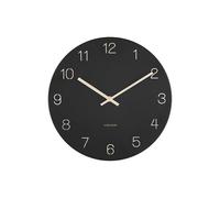 Karlsson Wall Charm Wall clock KA5788BK - Unisex - 30 cm - Quartz Black 30 cm