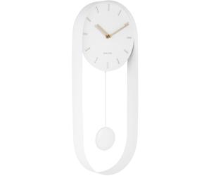 Karlsson Charm Pendulum Wall clock KA5822WH - Unisex - 20 cm - Quartz White 5 x 20 x 50