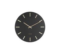 Karlsson Charm - Wandklok - Staal - 30cm - Zwart