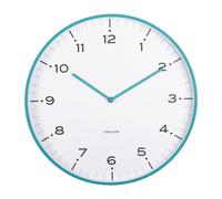 Karlsson Circus Rings Wall clock KA6011BL - Unisex - 40 cm - Analogue - Quartz Blue 40 cm