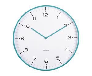 Karlsson Circus Rings Wall clock KA6011BL - Unisex - 40 cm - Analogue - Quartz Blue 40 cm