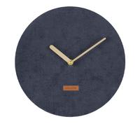 Karlsson Corduroy Wall clock KA5671BL - Unisex - 25 cm - Quartz Blue 25 cm