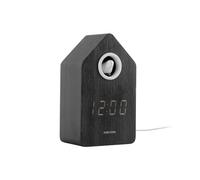 Karlsson Cuckoo 'Alarm' Clock LED - Black (KA6061BK)