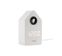 Karlsson Cuckoo 'Alarm' Clock LED - White (KA6061WH)
