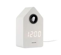 Karlsson Cuckoo LED Alarm clock KA6061WH - Unisex - Quartz White 9 x 15 x 6 cm