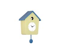 Karlsson Cuckoo Light Wall Clock in Tea Green & Classic Blue with Pendulum