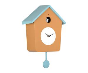 Karlsson Cuckoo Light Wall clock KA6044YE - Unisex - Quartz Brown 26,4 x 10,5 cm