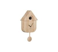 Karlsson Cuckoo Modern Wall Clock Light Wood, Multicolored, 40 x 40 x 5 cm