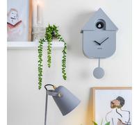 Present Time Karlsson Wall Clock Modern Cuckoo - GREY