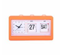 Karlsson [DL Alarm Clock Data Flip Rubberised Bright Orange