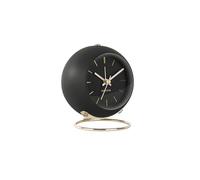 Karlsson 'Globe' Alarm Clock - Designed by Armando Breeveld (Black/Gold - 9.5cm)