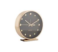 Karlsson [DL] Alarm Clock Shiny Dots Black with Gold