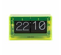 Karlsson [DL] Table Clock Boxed Flip Acrylic Neon Yellow