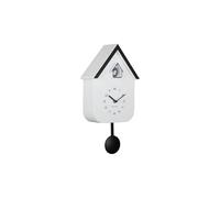 Karlsson Dupla Color Cuckoo Wall Clock - White - 21.5 x 21.5 x 41.5 cm - Rectangle - Plastic - Wall Clock Modern Living Room - Wall Clocks - Cuckoo Clock