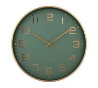 Karlsson Elegance Glow Wall clock KA5973GR - Unisex - 40 cm - Quartz Gold/Green 40 cm
