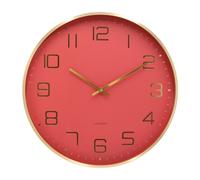 Karlsson Elegance Glow Wall clock KA5973RD - Unisex - 40 cm - Quartz Gold/Red 40 cm