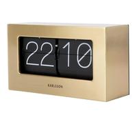 Karlsson \Flip Boxed\" Clock - Gold Plated"""