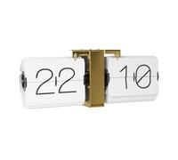 Karlsson Flip Clock No Case Wall clock KA5601WH - Unisex - 36 cm - Quartz Gold/White 8,5 x 36 x 14
