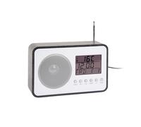 Karlsson FM Radio Alarm clock KA6036BK - Unisex - Quartz Black 6,6 x 12,5 cm