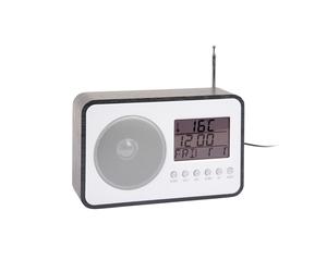 Karlsson FM Radio Alarm clock KA6036BK - Unisex - Quartz Black 6,6 x 12,5 cm