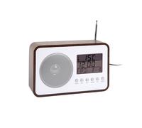 Karlsson FM Radio Alarm clock KA6036DW - Unisex - Quartz Brown 6,6 x 12,5 cm