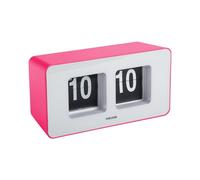Karlsson Funky Flip Wall Clock 7 x 17.7 x 9.2 cm Bright Pink | Rectangle Scandinavian Thermoplastic Wall Clock Modern Living Room Wall Clocks