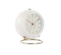 Karlsson Globe Alarm clock KA5833WH - Unisex - Quartz White 6 x 9,5 x 10