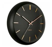 Karlsson Globe Black Wall clock KA5840BK - Unisex - 40 cm - Quartz Black 40 cm