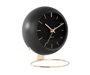 Karlsson Globe Table clock KA5832BK - Unisex - 21 cm - Quartz Black 21 x 24.5 x 14 cm