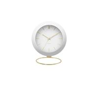 Karlsson Globe Table clock KA5832WH - Unisex - 21 cm - Quartz White 21 x 24.5 x 14