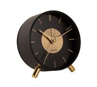 Karlsson Gold Disc Alarm Clock Alarm clock KA5919BK - Unisex - 10 cm - Quartz Black 10 cm