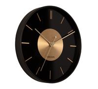 Karlsson Gold Disc Wall Clock Wall clock KA5918BK - Unisex - 35 cm - Quartz Black 35 cm