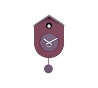 Karlsson Grato Cuckoo Wall Clock with Swinging Pendulum (Dark Mauve & Soft Lavender)