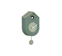 Karlsson Grato Cuckoo Wall Clock with Swinging Pendulum (Jungle Green & Grayed Jade)