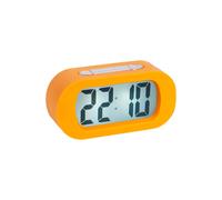 Karlsson KA5753YE LCD Backlit Digital Alarm Clock Gummy Rubberized ABS Yellow Ochre H7 x 5 x 14 cm
