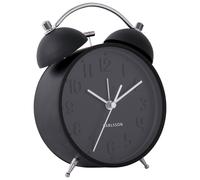 Karlsson Iconic Analogue Alarm Clock - Black