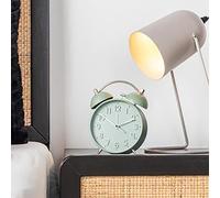 Karlsson Iconic Analogue Alarm Clock - Sage Green