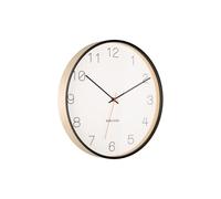 Karlsson Joy Wall Clock in Natural Birch Wood with Black Casing & White Face - 40 cm