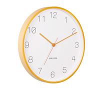 Karlsson Joy Wood Wall Clock Wall clock KA5926YE - Unisex - 40 cm - Quartz Yellow 40 cm